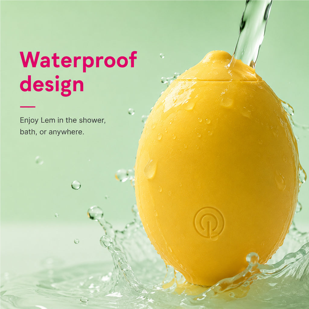 Small Lemon Virator Portable Waterproof Handheld Massager, 12 Modes Rechargeable Massagers for Relaxation Tool
