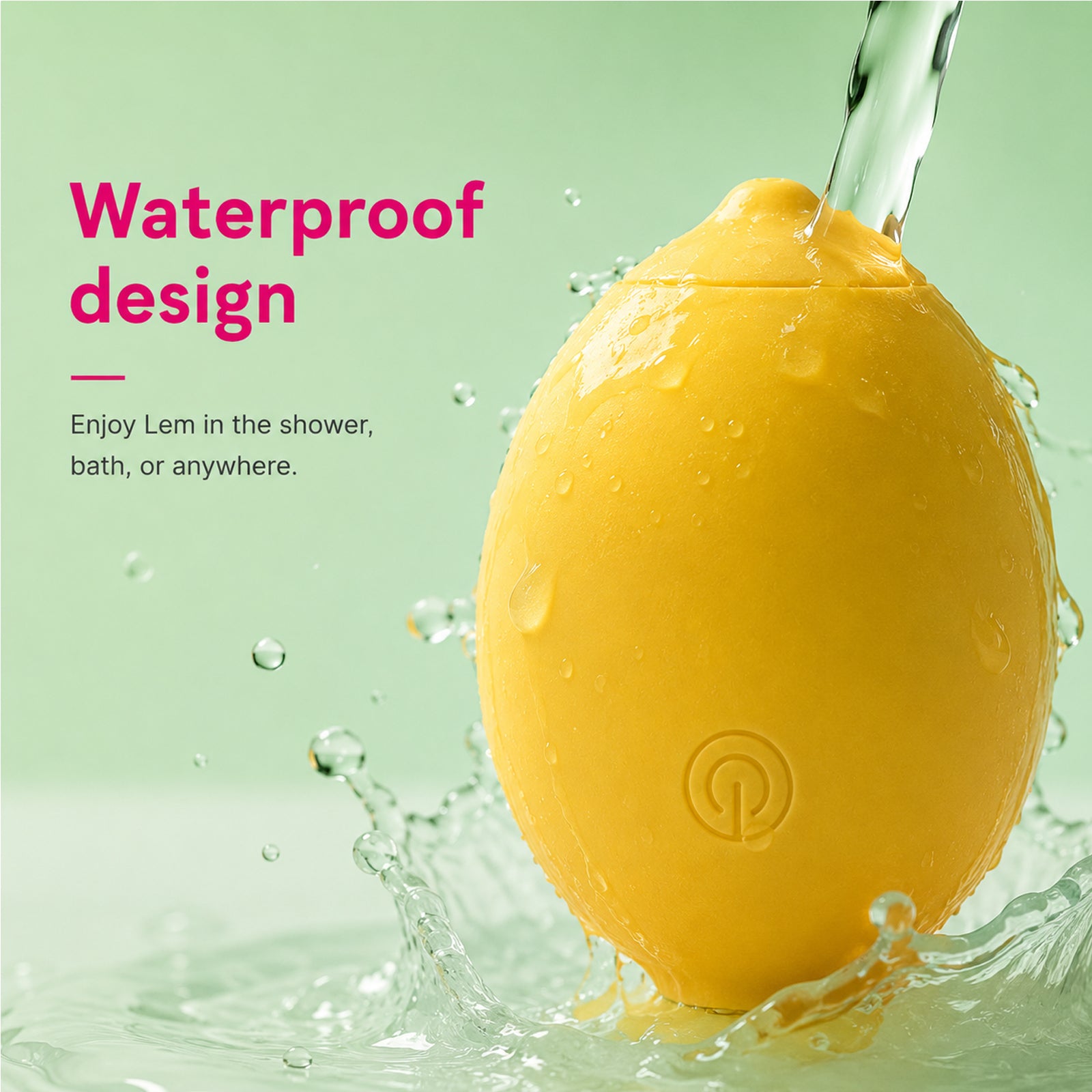 Small Lemon Virator Portable Waterproof Handheld Massager, 12 Modes Rechargeable Massagers for Relaxation Tool