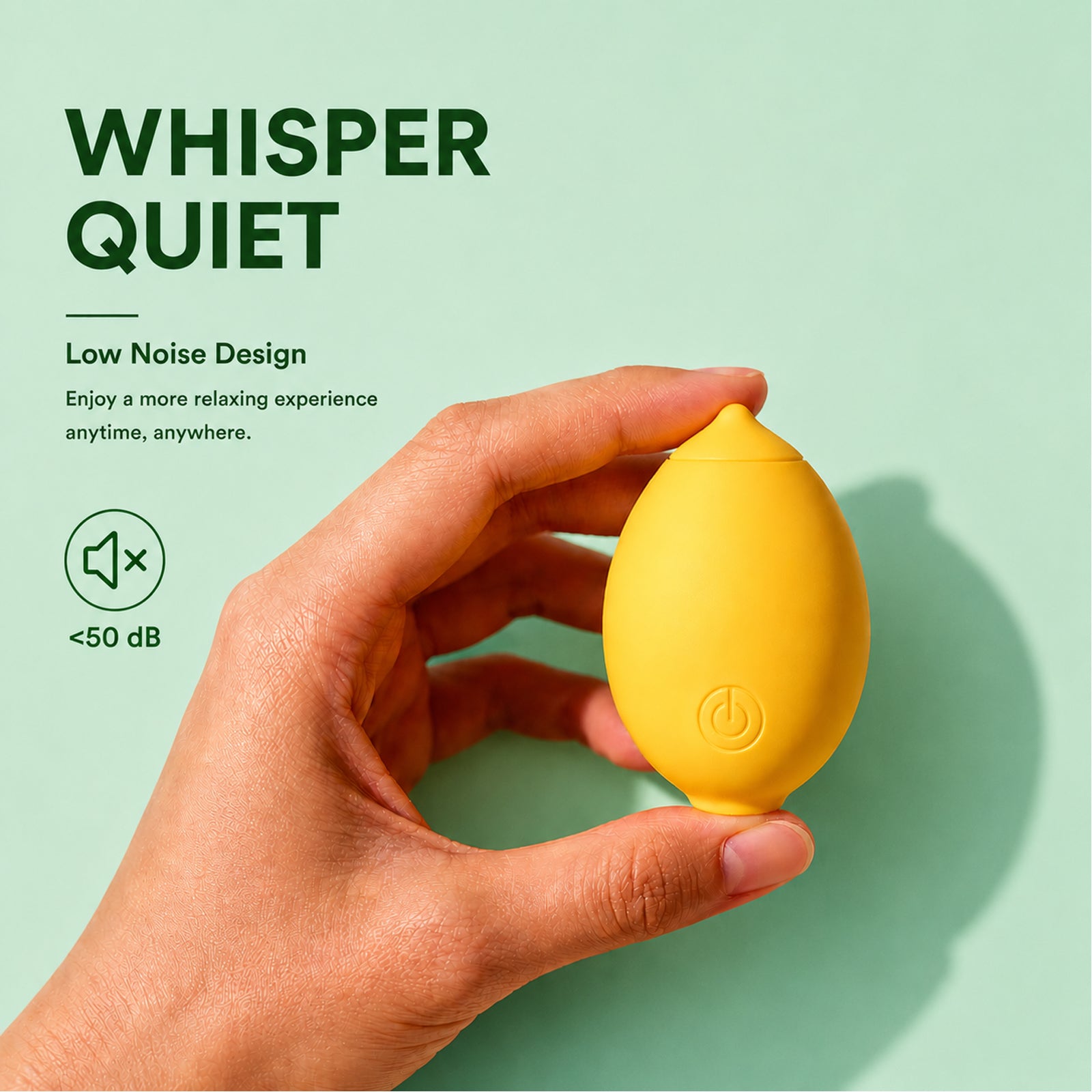 Small Lemon Virator Portable Waterproof Handheld Massager, 12 Modes Rechargeable Massagers for Relaxation Tool